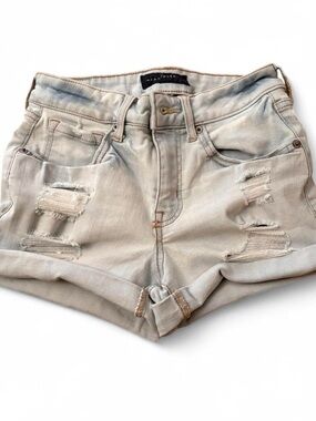 Aeropostale Light Wash Distressed Denim Shorts